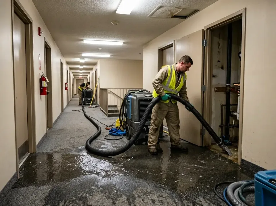 multi-unit-apartment-hallway-f-005 — frequently asked questions, Emergency Burst Pipe Water Extraction & Removal in Mainevil…